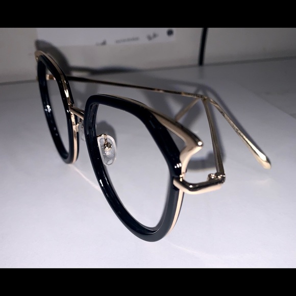 Eyeglasses, oversized, no brand-name, made for a movie, oversized catseye 🐱 - Picture 6 of 6